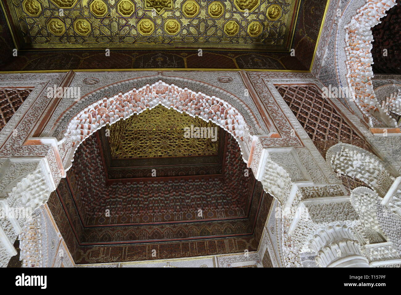 Salón de doce columnas, Tumbas Saadianas, Rue de la Kasbah, Kasbah