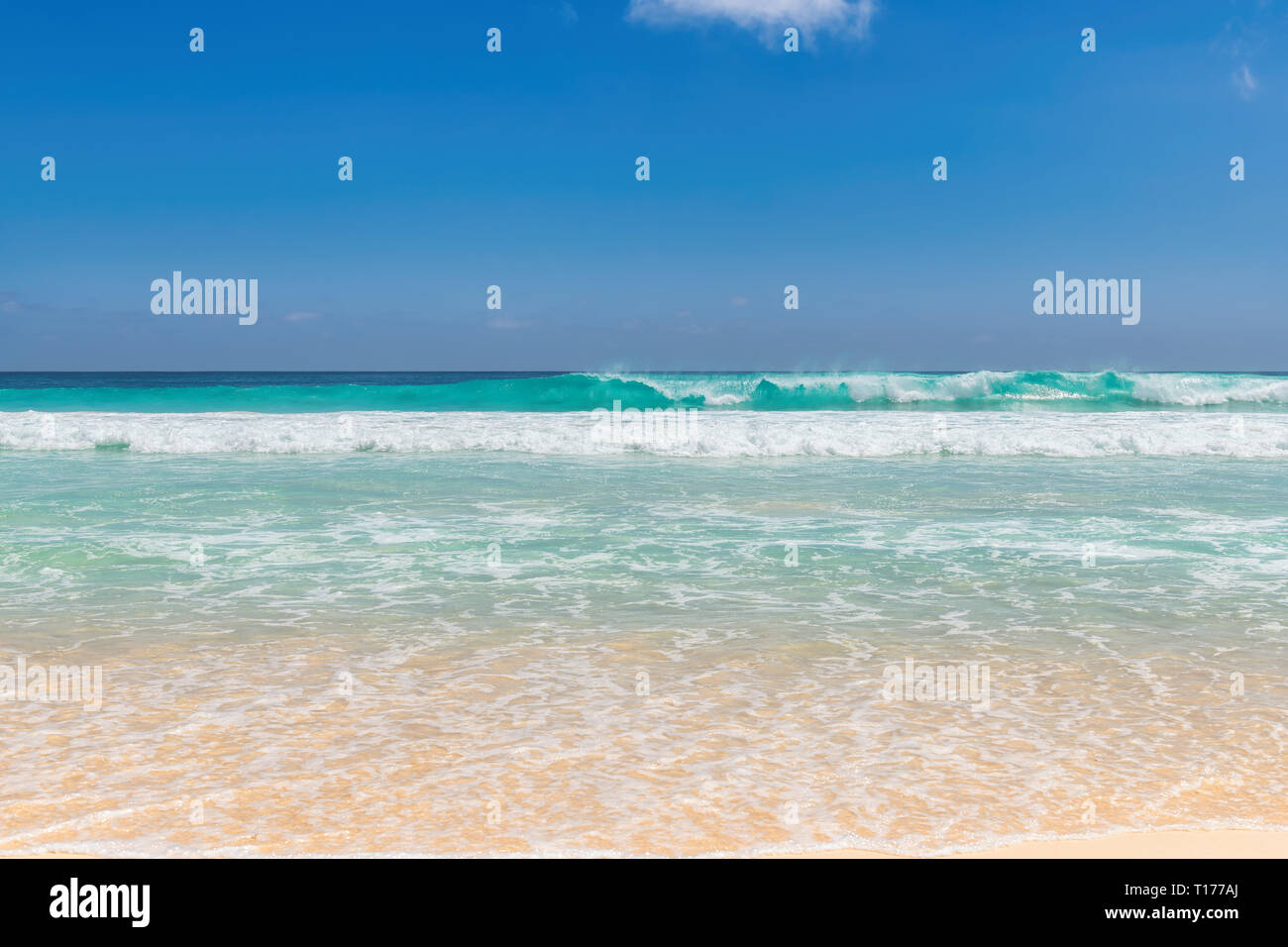Hermosa playa en Paradise Island. Foto de stock