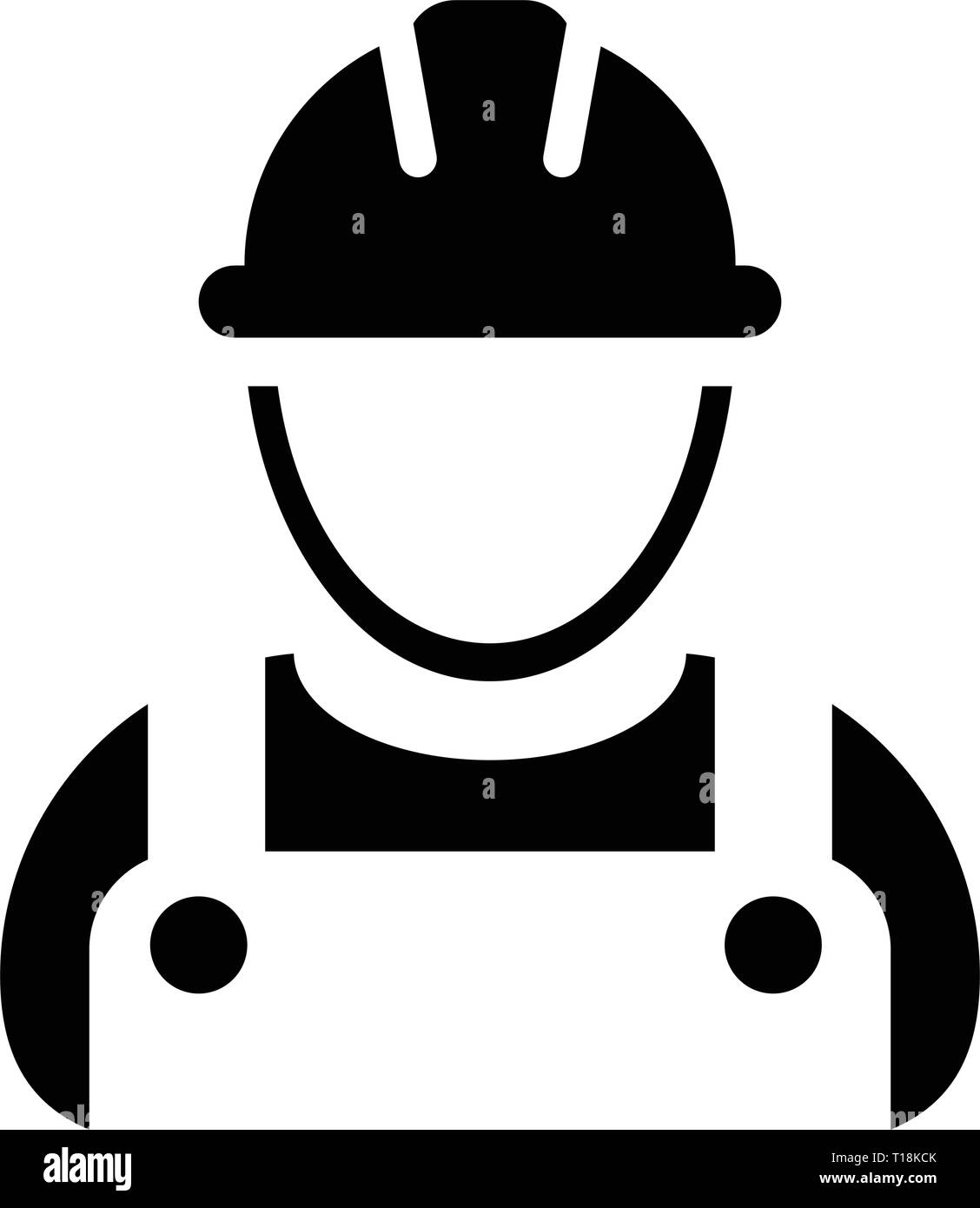 Icono de trabajador masculino vector construcción servicio perfil de  persona avatar con casco casco y chaqueta en el pictograma pictogramas  ilustración Imagen Vector de stock - Alamy