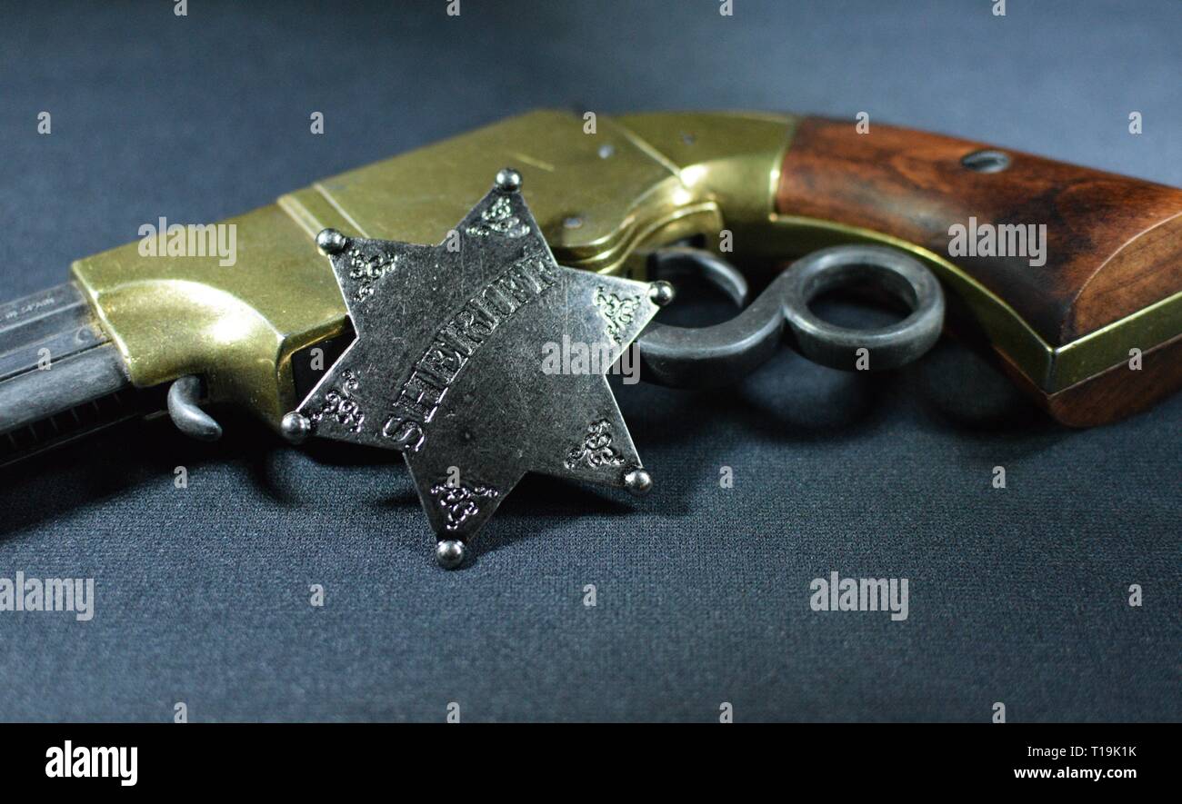 & insignia de policía-Nuevo Western Cowboy Plástico Funda Pistola 