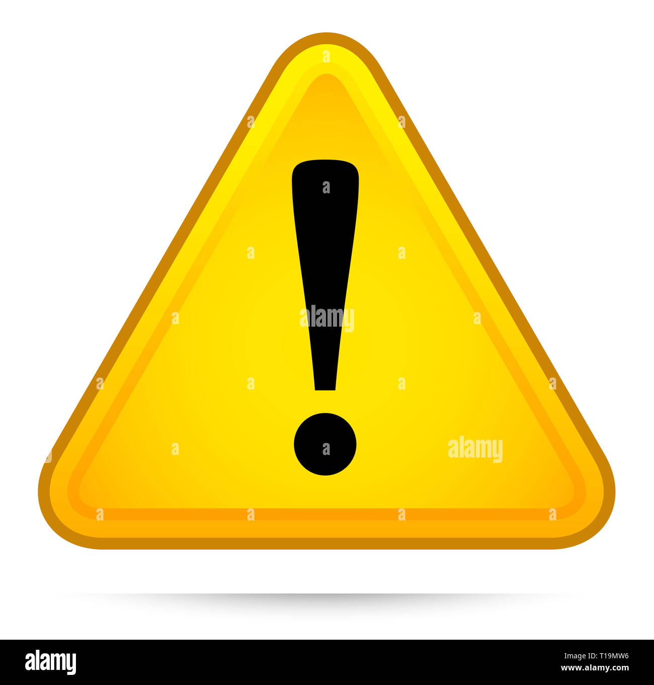 Triángulo de advertencia con el signo de exclamación. Alertar, cuidado,  atención Fotografía de stock - Alamy