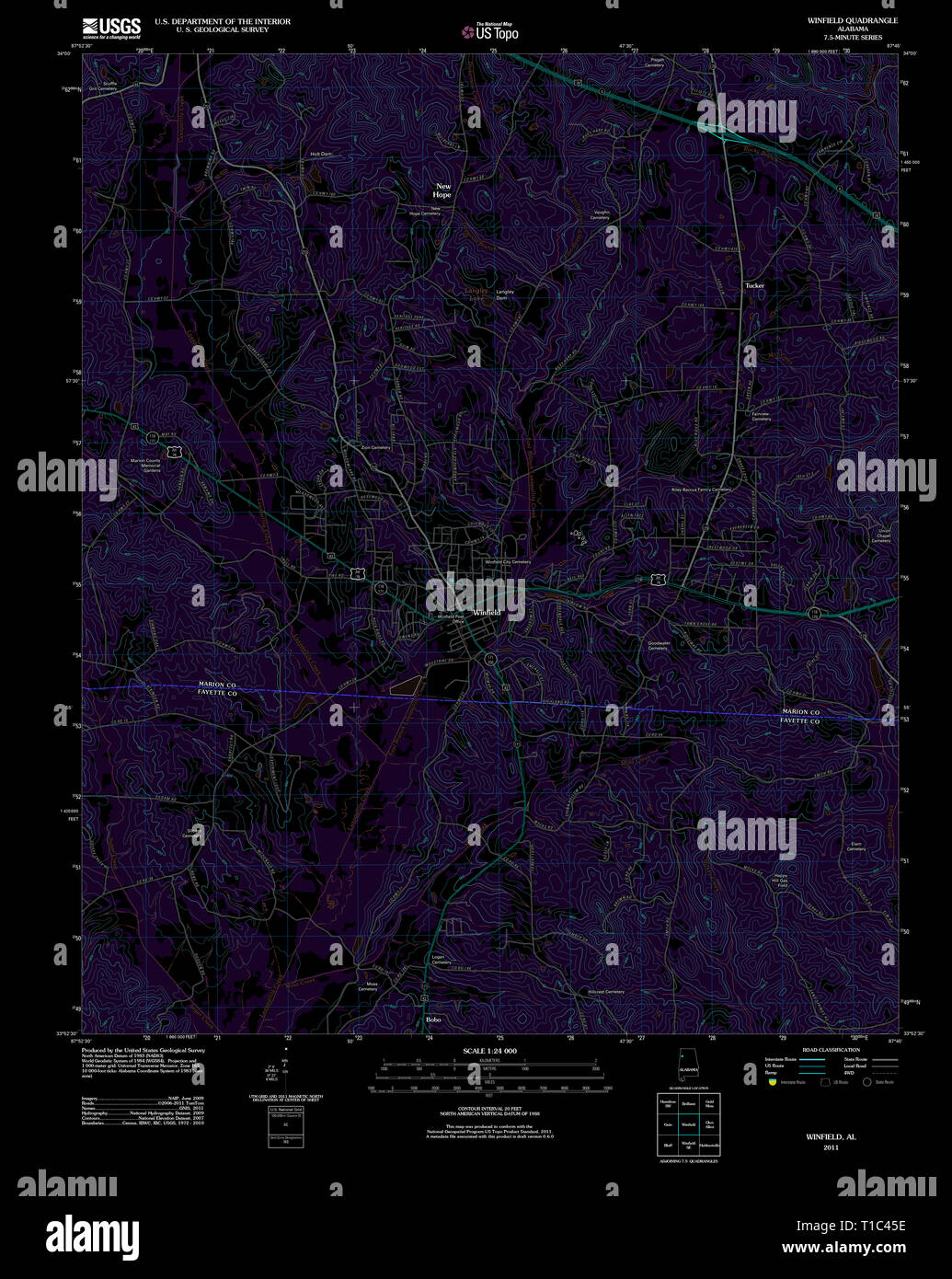 Mapa de winfield fotografías e imágenes de alta resolución Alamy