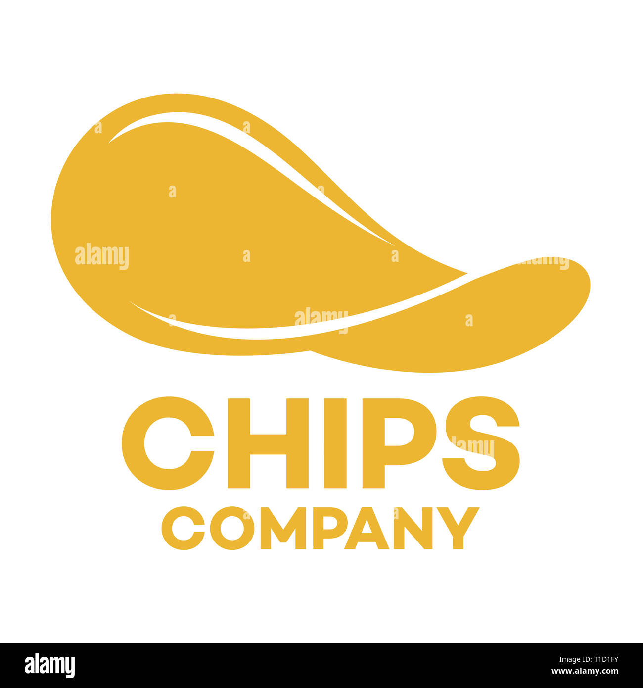 Potato chips vector logo icon Imágenes recortadas de stock Alamy