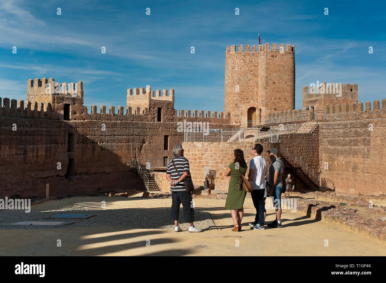 Castillo de Burgalimar (siglo X). Baños de la Encina. Provincia de Jaén. Región de Andalucía. España. Europa Foto de stock