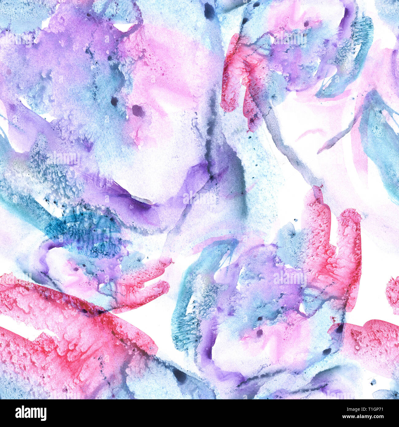 Acuarela abstracta patrón sin fisuras con rosa azul pintada a mano textura  de mármol artístico Fotografía de stock - Alamy