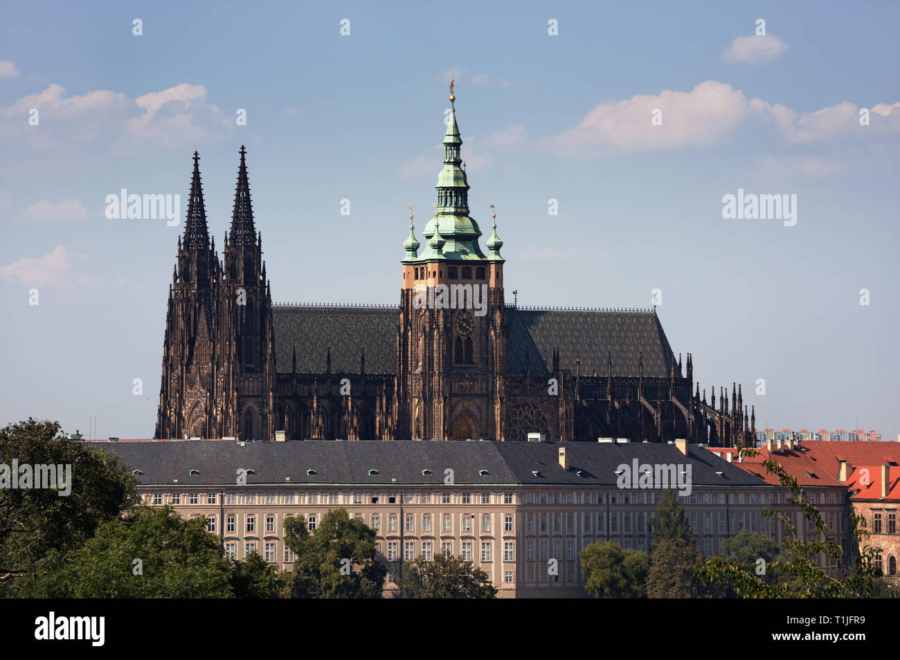 La catedral de San Vito en Praga Foto de stock