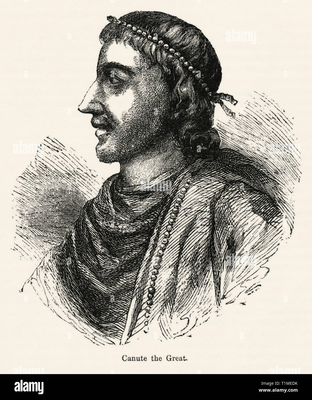 Canuto el Grande, Ilustración de John Cassell's ilustrado de la