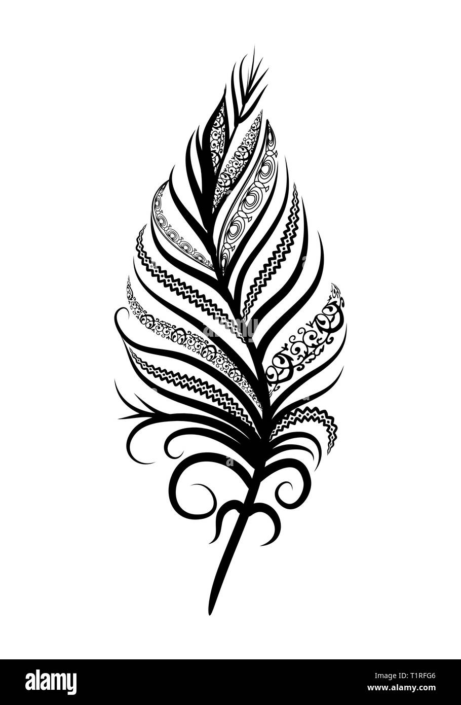 Tatuaje de plumas Imágenes recortadas de stock - Alamy