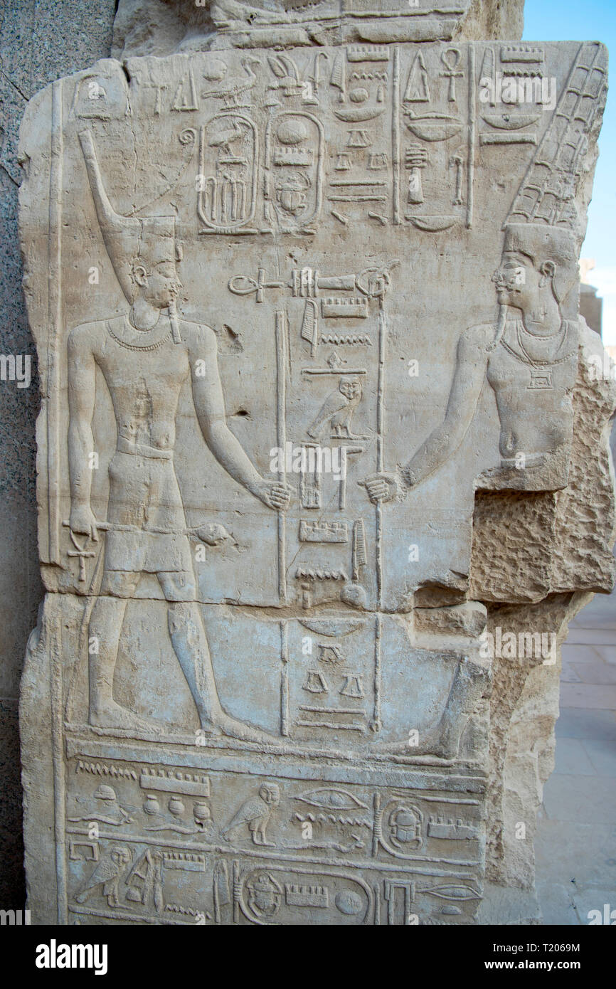Ägypten, Luxor, Karnak-Tempel, Foto de stock
