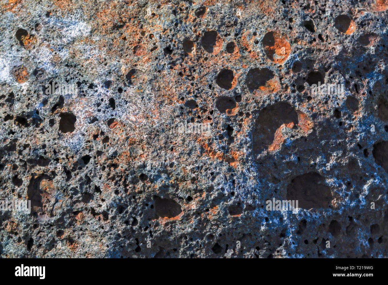 De hematites de textura natural de las montañas de Ural de cerca Foto de stock