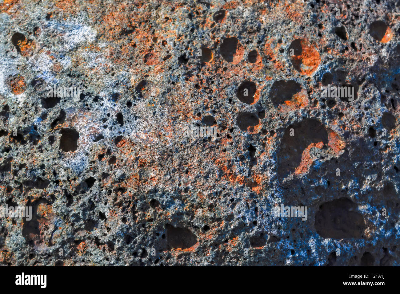 De hematites de textura natural de las montañas de Ural de cerca Foto de stock