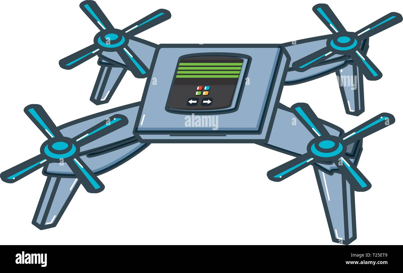 Tecnología drone icono aislados diseño ilustración vectorial Ilustración del Vector