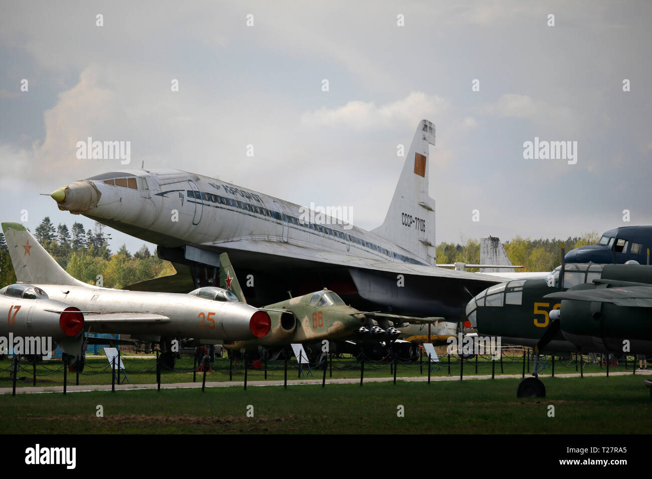 Museo de la Fuerza Aérea Central, Monino, Moscú, Rusia. Foto de stock