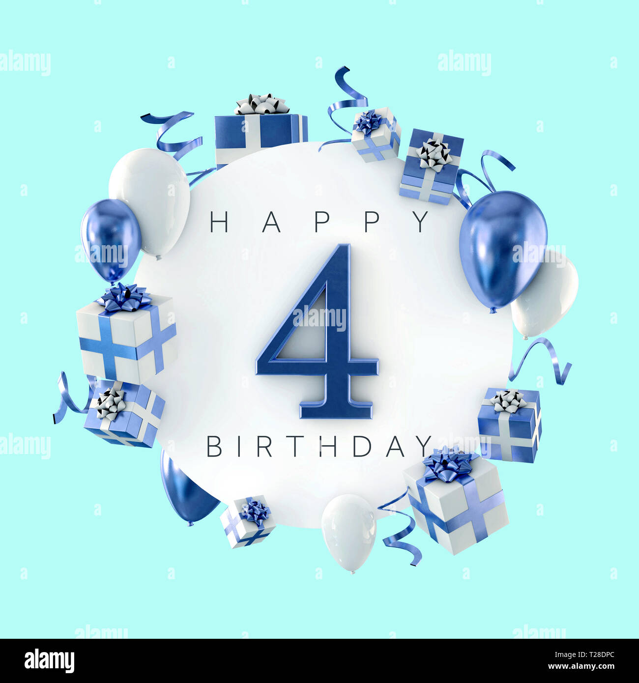 Happy 4th birthday fotografías e imágenes de alta resolución - Alamy
