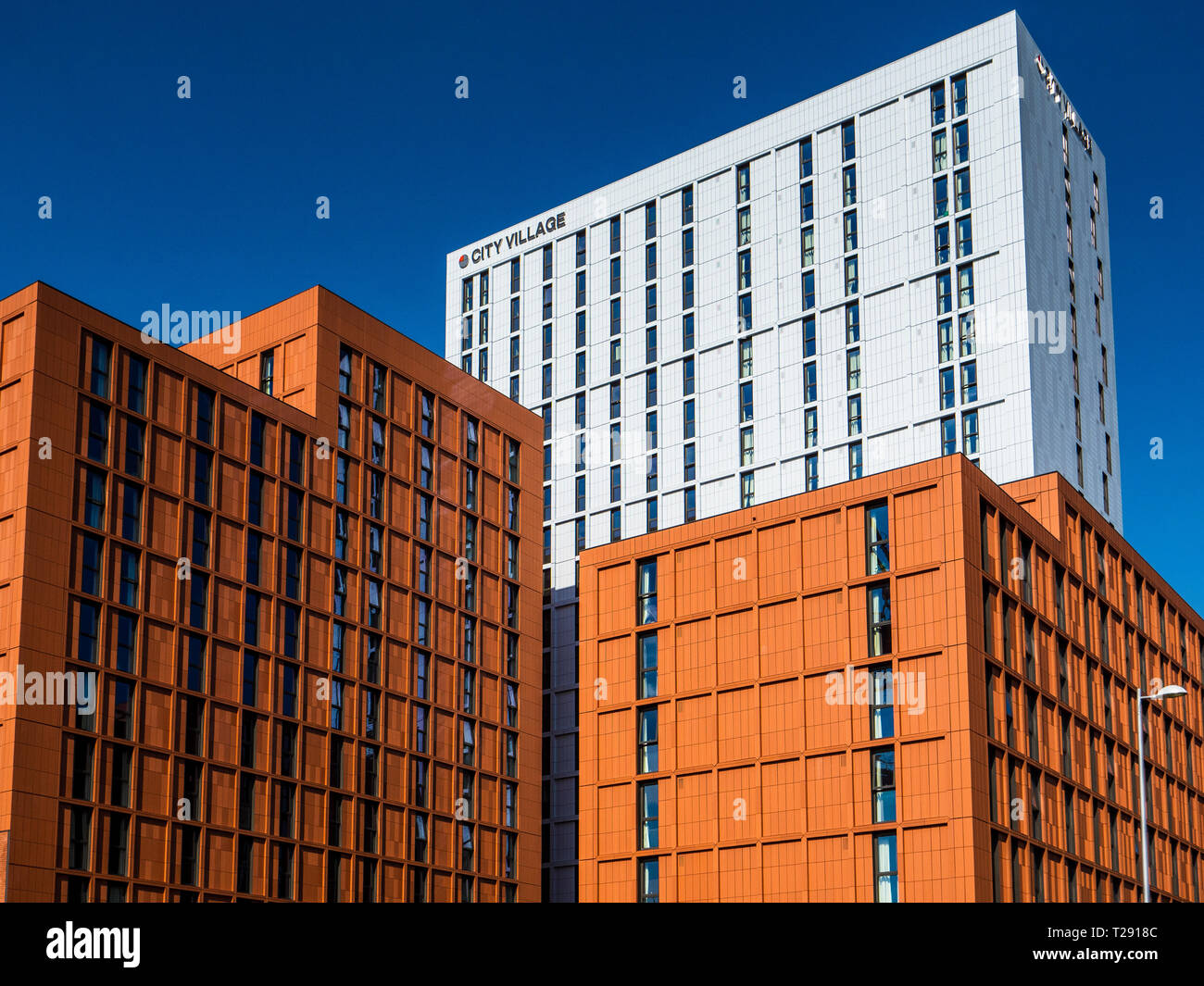 Alojamiento para estudiantes Coventry - grandes desarrollos de vivienda estudiantil de la Universidad de Coventry Reino Unido Foto de stock