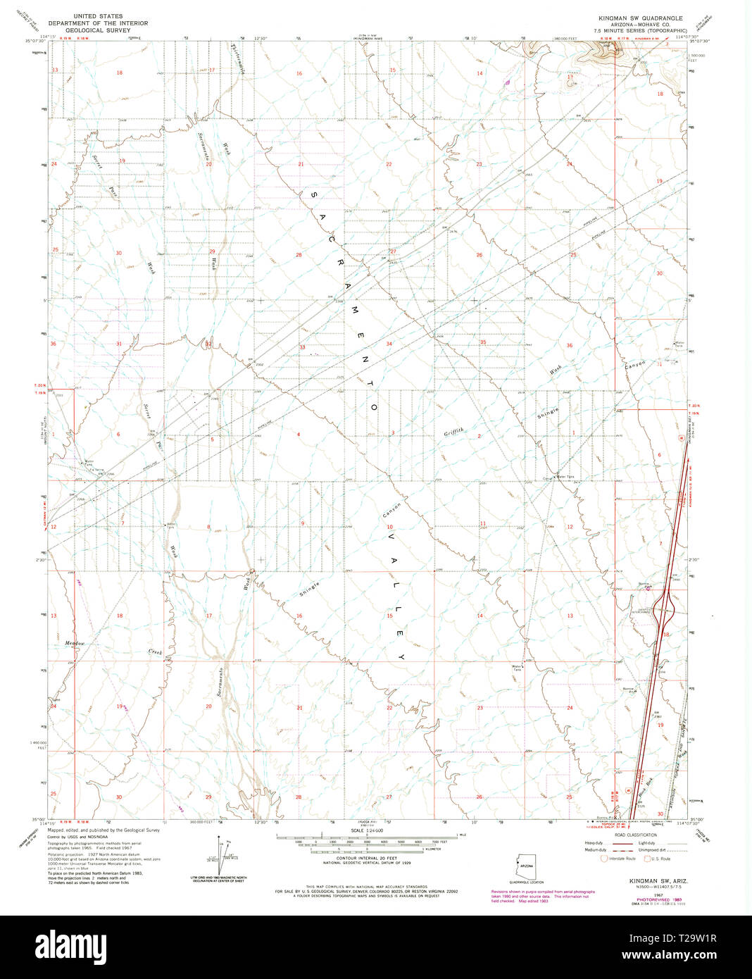 Mappa di kingman arizona fotografías e imágenes de alta resolución Alamy