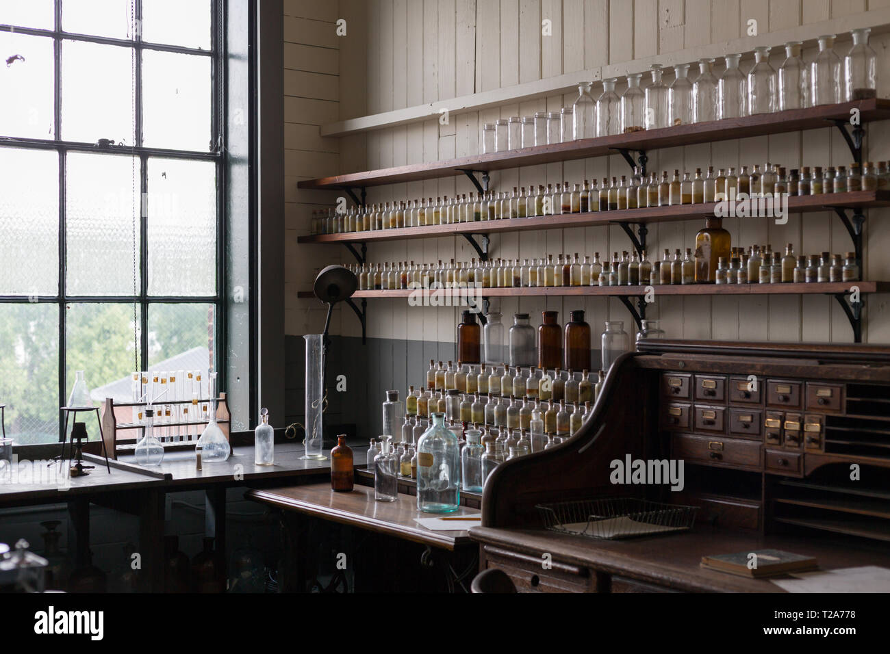 West Orange, Nueva Jersey, 19 de septiembre de 2018:Thomas Edison National Historical Park conserva el laboratorio de Thomas Edison y residencia, Glenmont Foto de stock