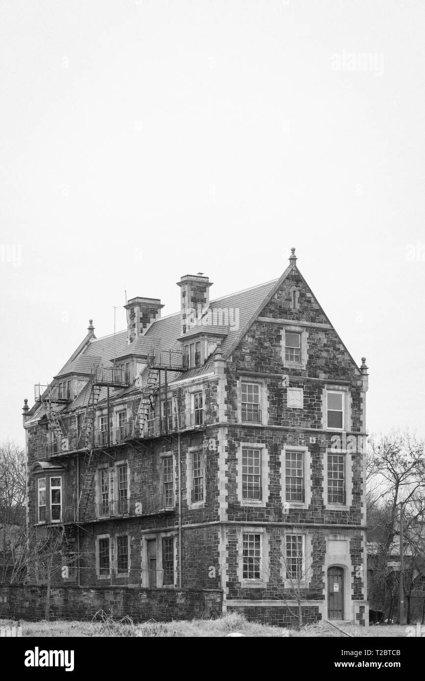 Un edificio histórico abandonado en Baltimore, Maryland Foto de stock