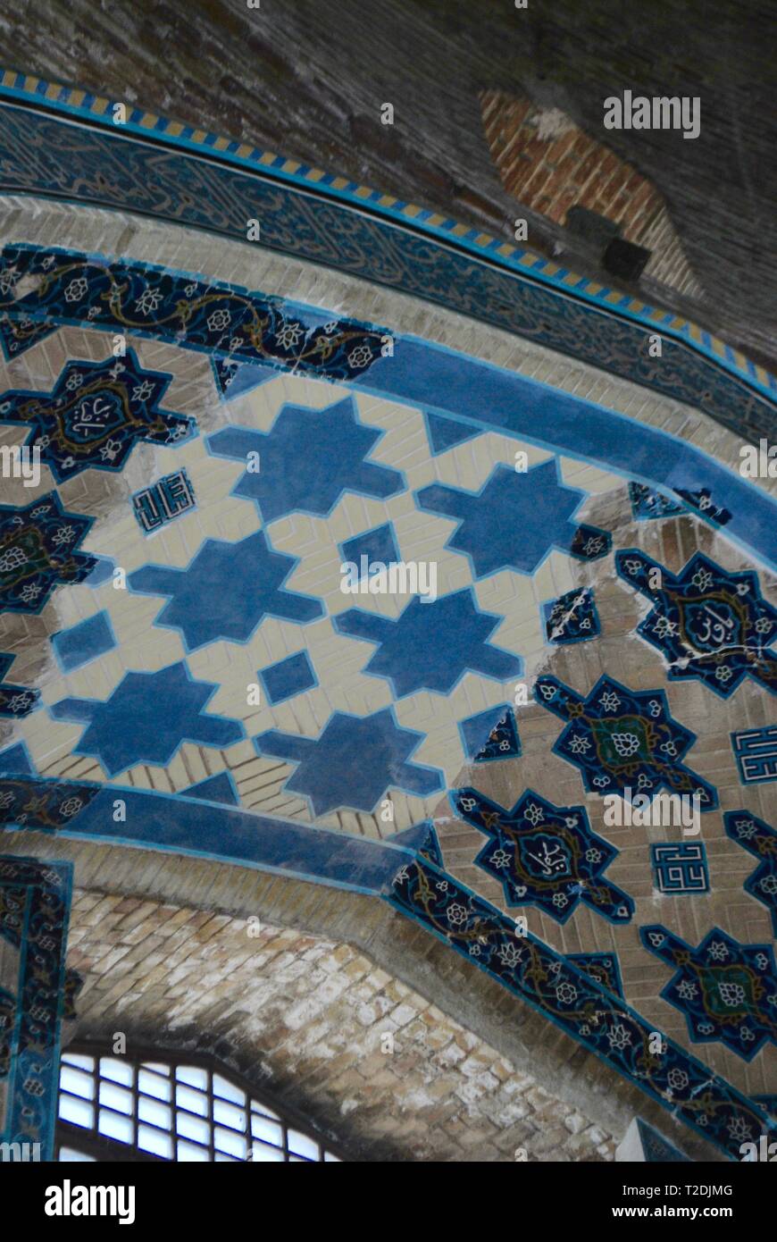 Mezquita Azul, Tabriz, en el oeste de Irán Foto de stock