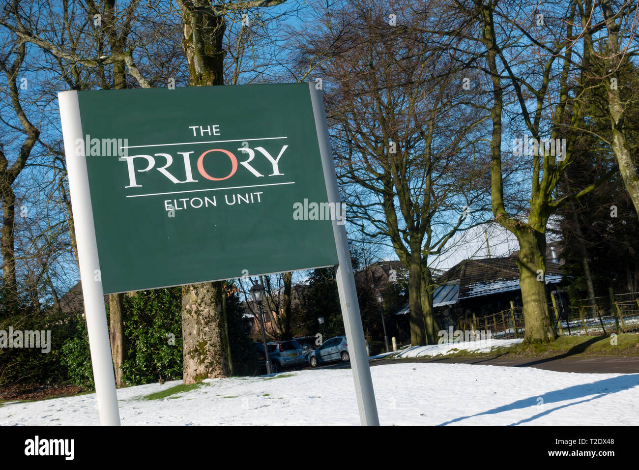 El priorato Centro de Rehabilitación de Elton, Bury Foto de stock