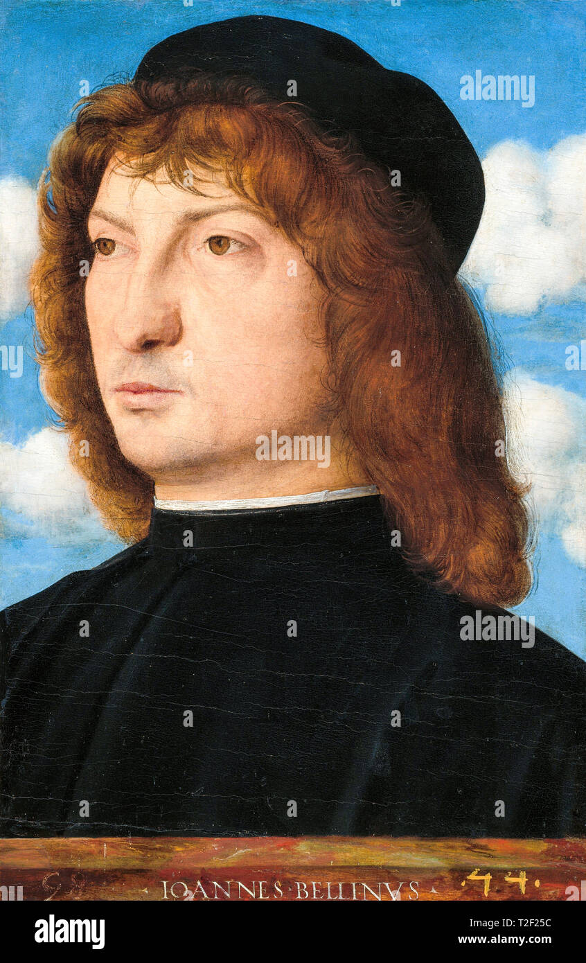Giovanni Bellini, Retrato de un caballero veneciano, c. 1500 Foto de stock
