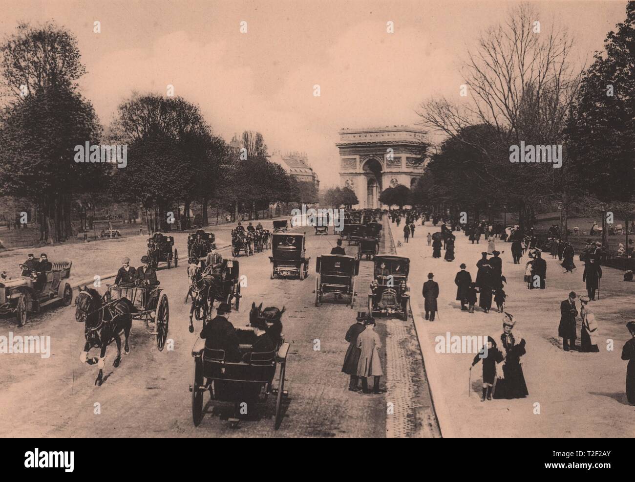 La avenida du Bois de Boulogne Foto de stock
