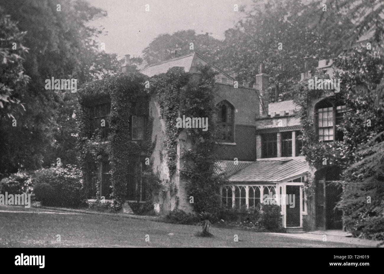 Farringford (residencia de Lord Tennyson) Foto de stock