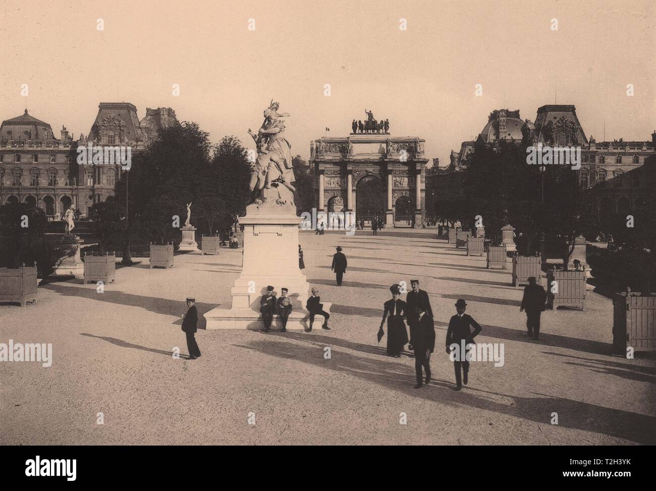 Jardin des Tuileries - " Quand Même! ", Par Mercié Foto de stock