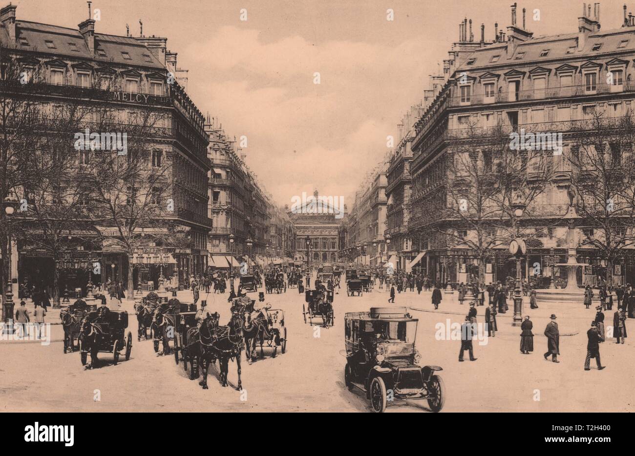 La Avenue de l'Opéra Foto de stock