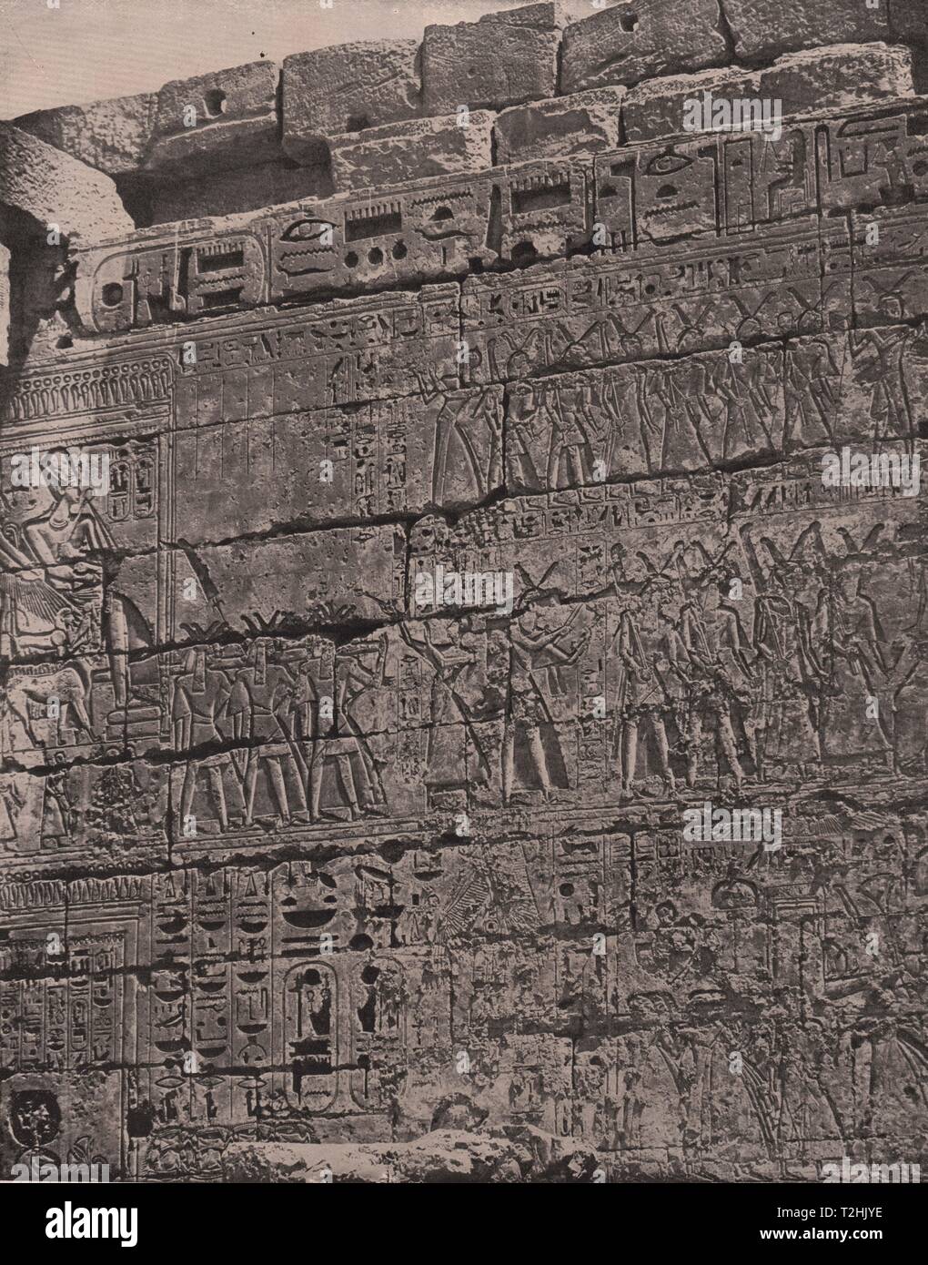 Templo de Rameses, Medinet-Habu, Egipto Foto de stock