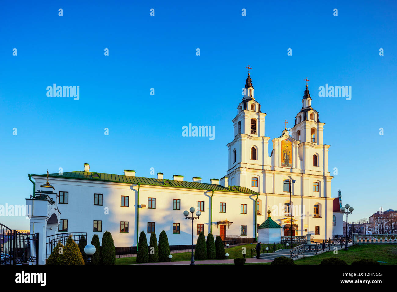 La Catedral del Espíritu Santo, Minsk, Belarús, Europa oriental Foto de stock