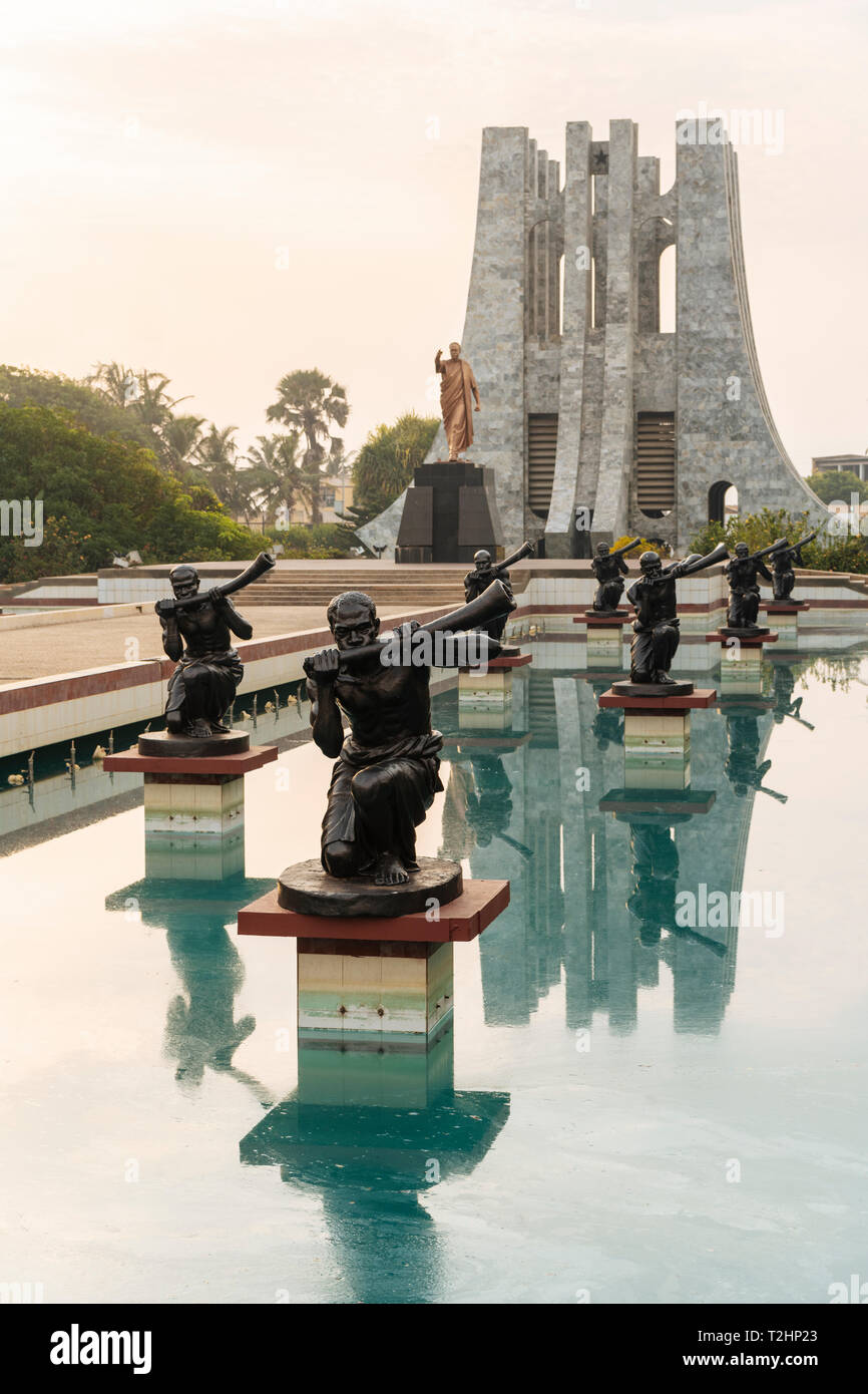 Kwame Nkrumah Memorial Park y el Mausoleo, en Accra, Ghana, África Foto de stock