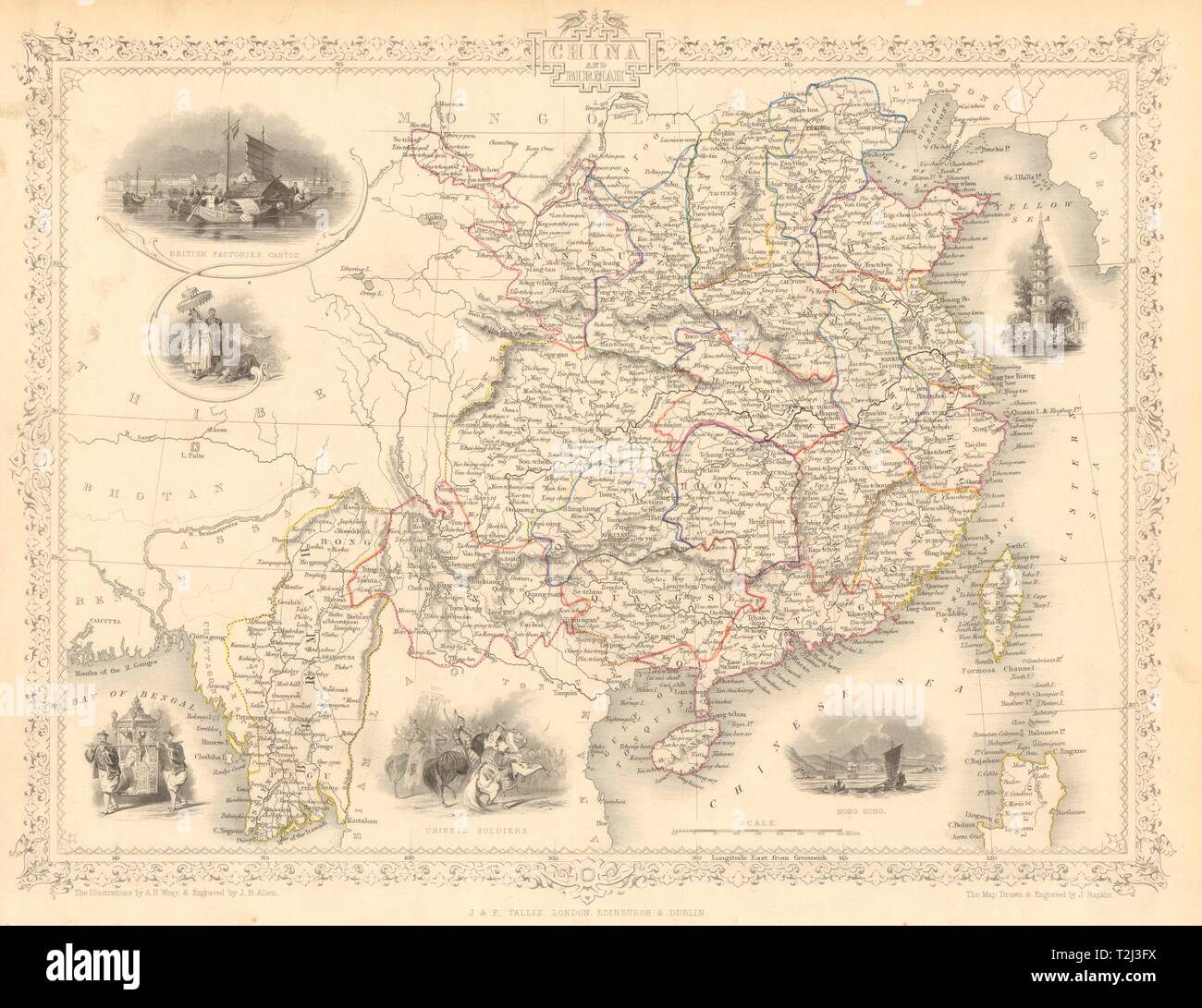Mapa politico de china y taiwan fotografías e imágenes de alta