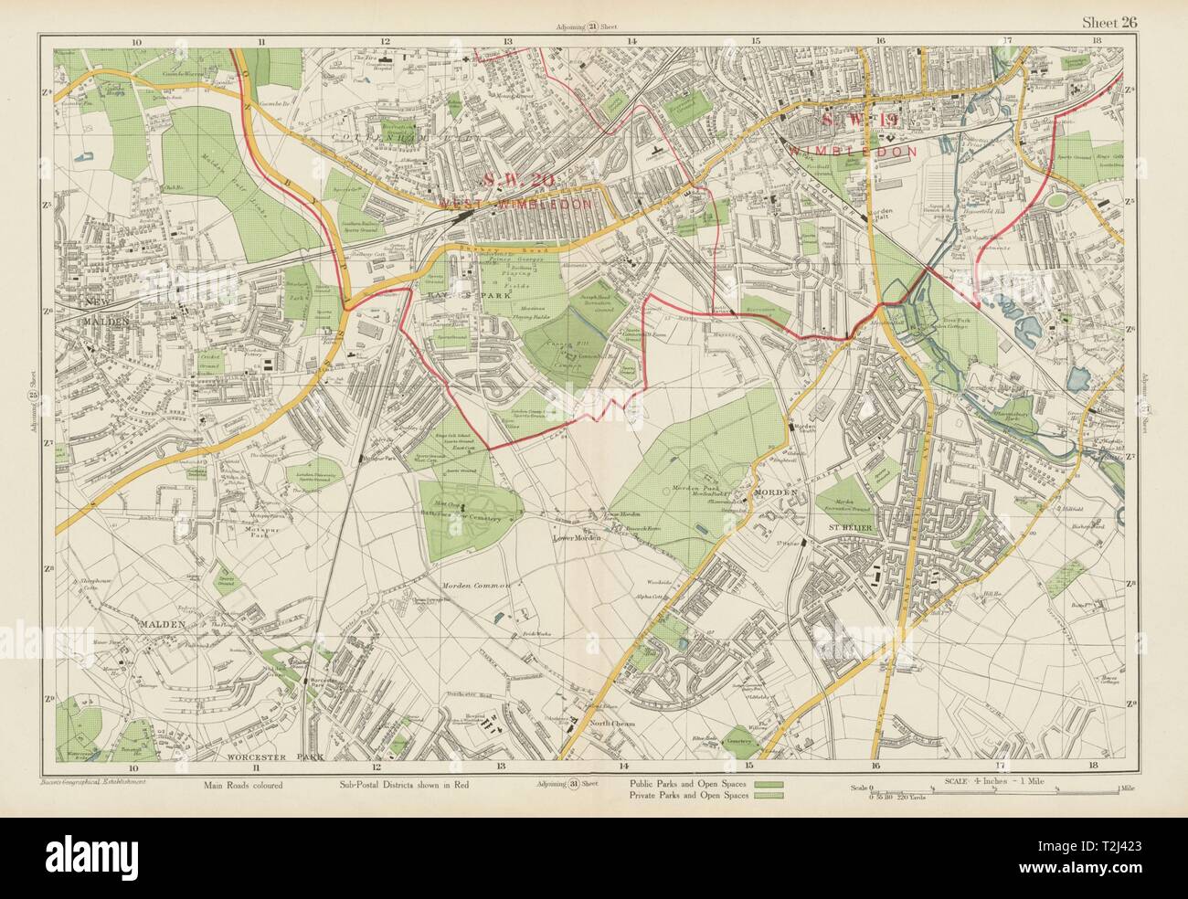MERTON NEW MALDEN Raynes moderno/Worcester/Cottenham/Motspur Park
