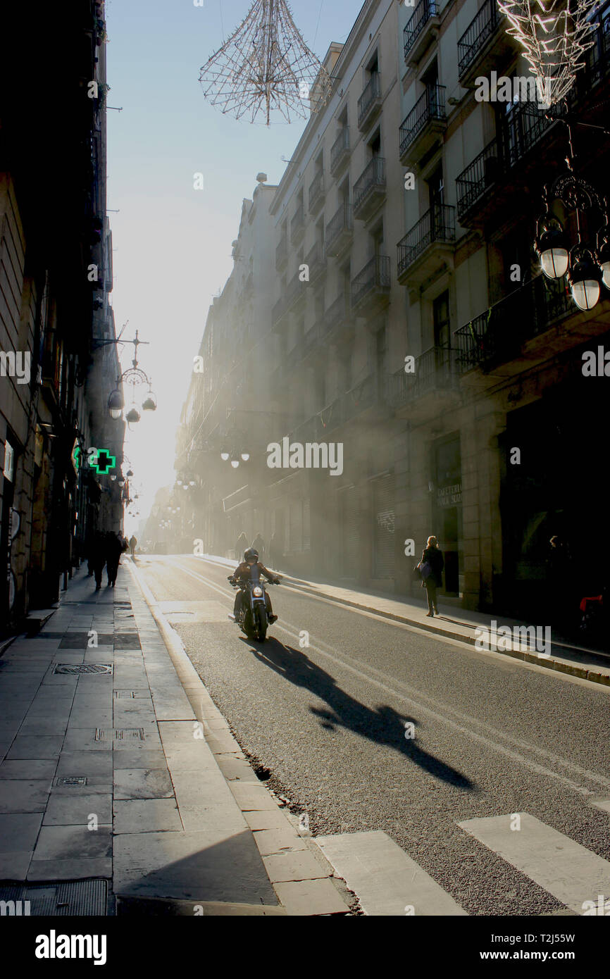 La fotografía de la calle, Barcelona España Foto de stock