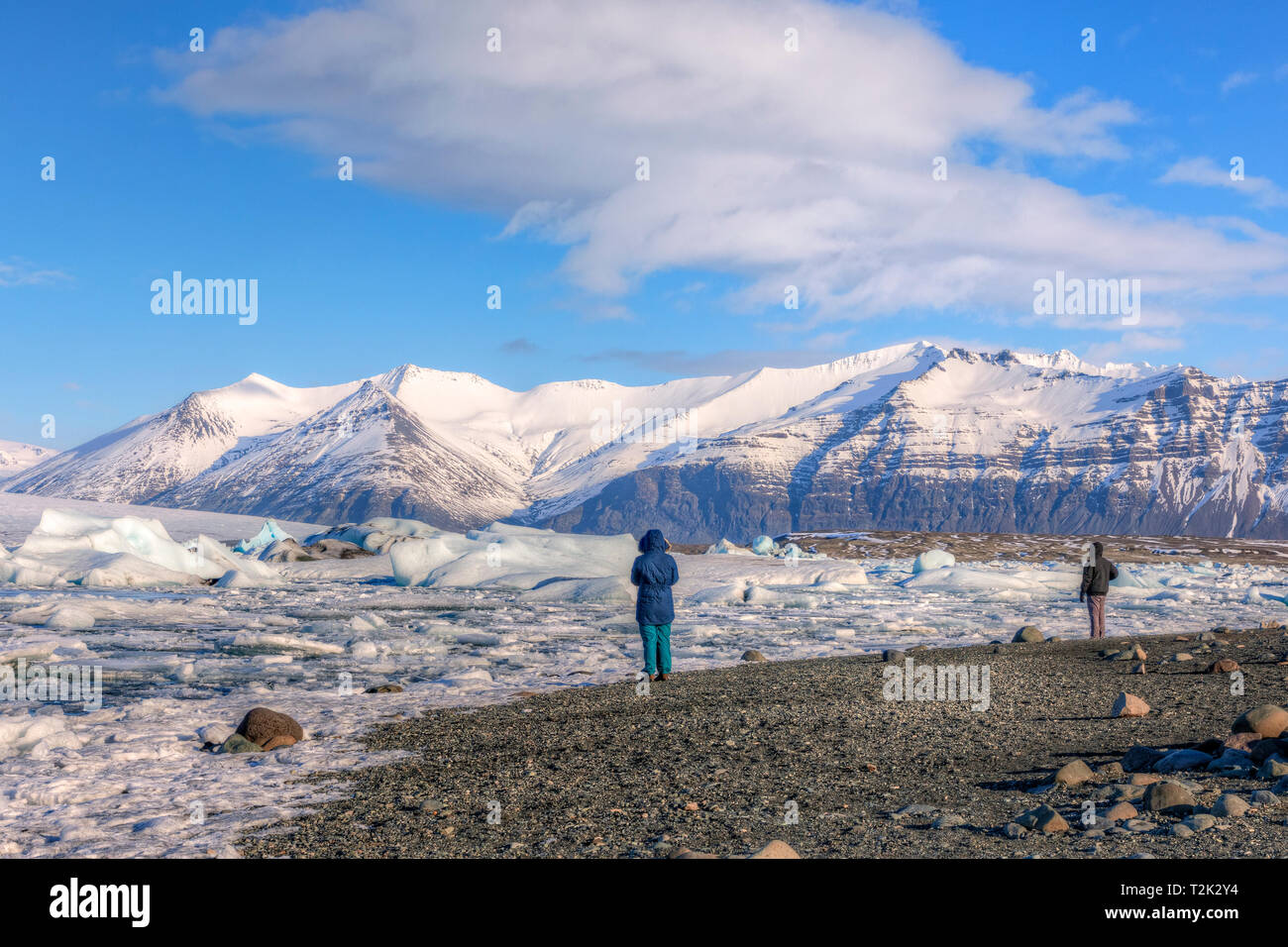 Jokulsarlon, hielo, laguna Austurland, Islandia, Europa Foto de stock