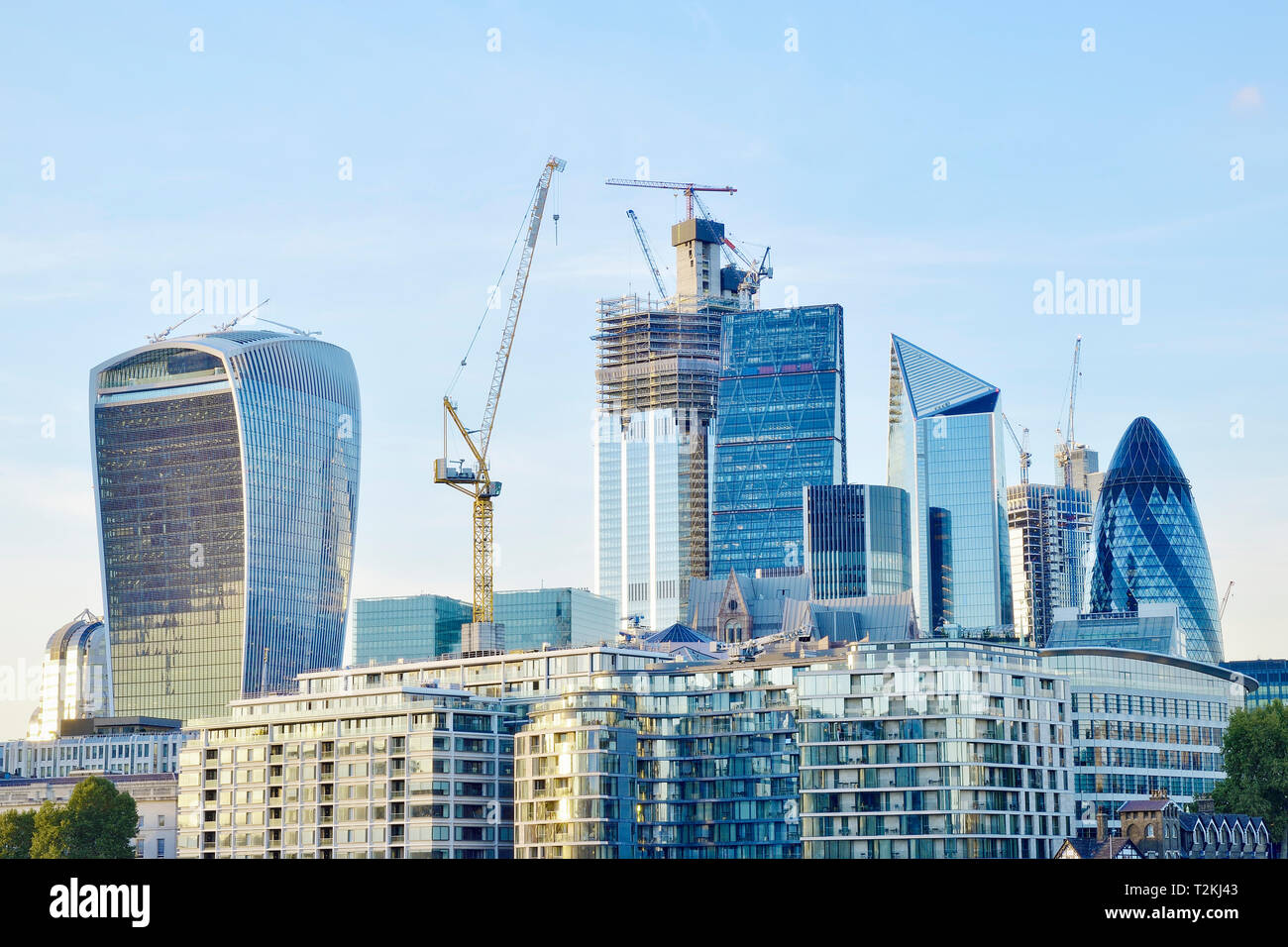 El distrito financiero de la ciudad de Londres la milla cuadrada, Reino Unido Foto de stock