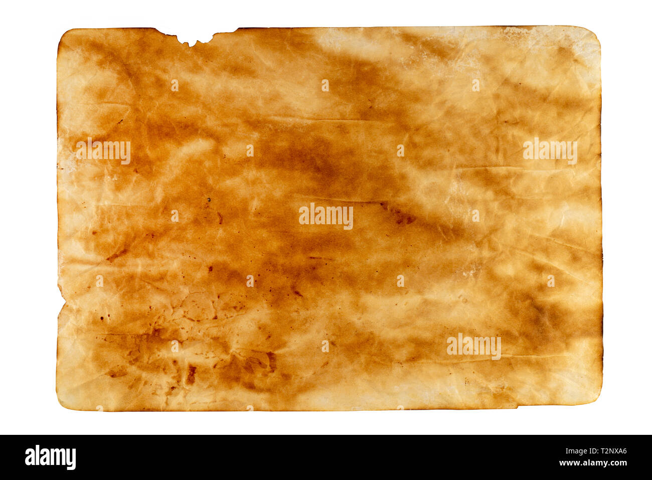 Hoja de papel quemado viejo Fotografía de stock - Alamy