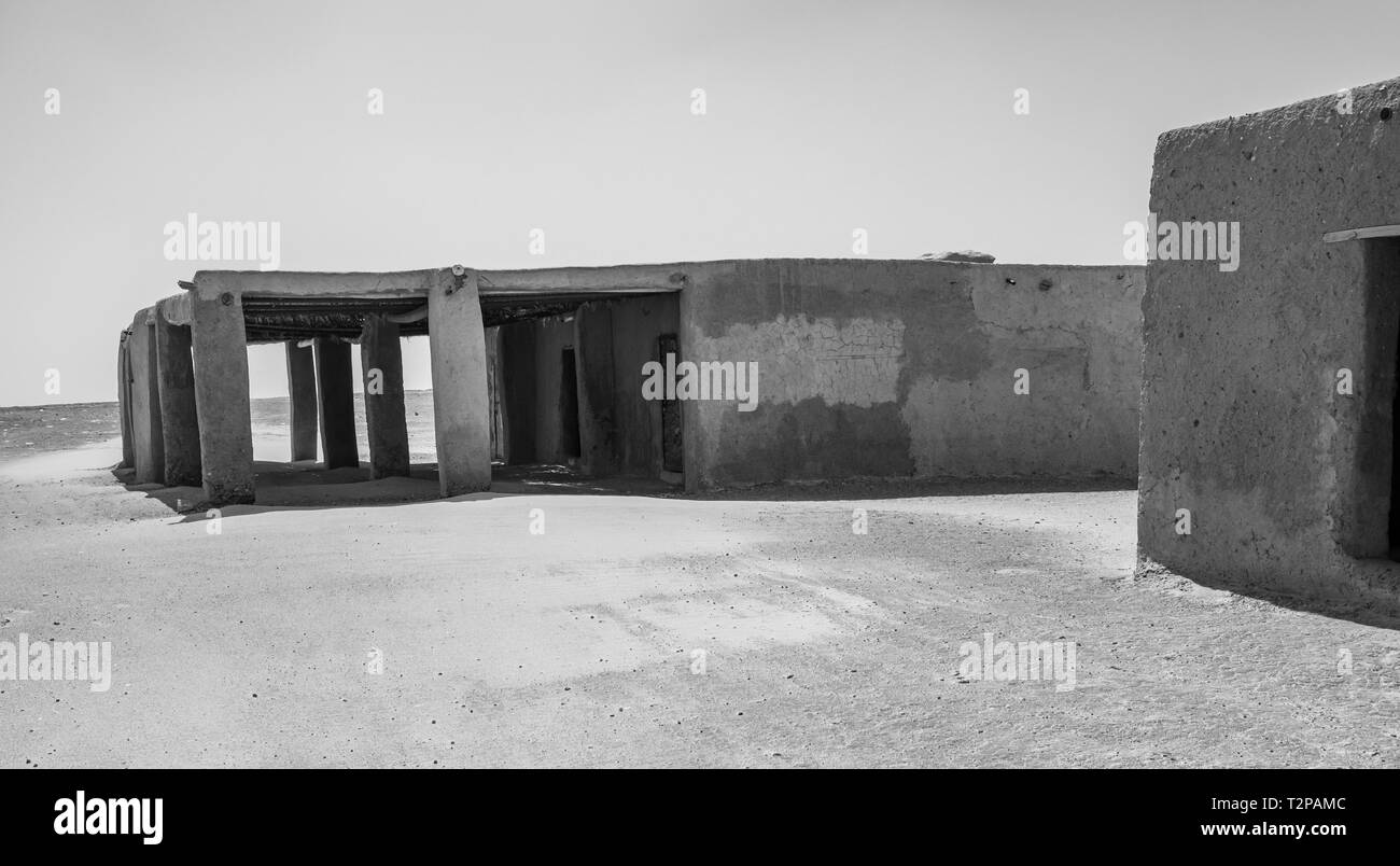 Sudán, del 10 de febrero, 2019 Mala sencillas casas de barro en el