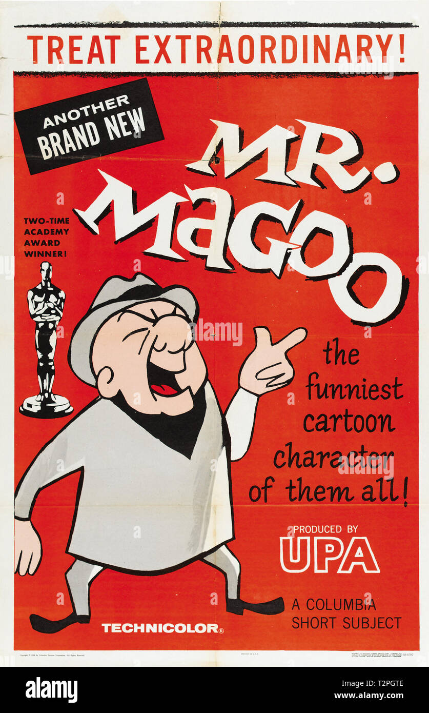 Sr. Magoo Stock cartel (Columbia, 1958). Póster de referencia archivo #  33751 965tha Fotografía de stock - Alamy