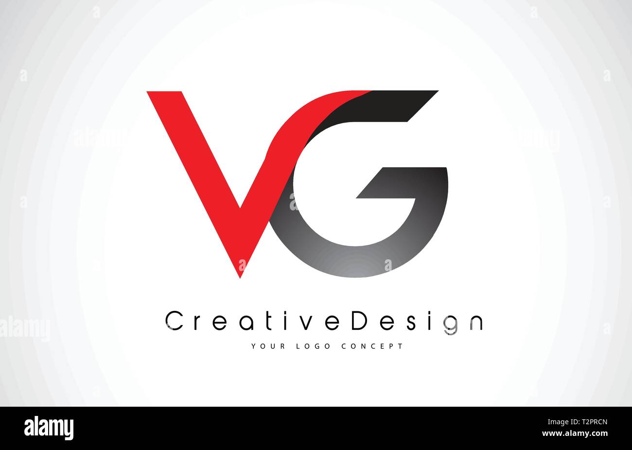 Rojo Y Negro Vg V G Carta Diseno De Logotipo En Colores Negros Su Moderno Y Creativo Cartas Vector Logo Icono Ilustracion Imagen Vector De Stock Alamy