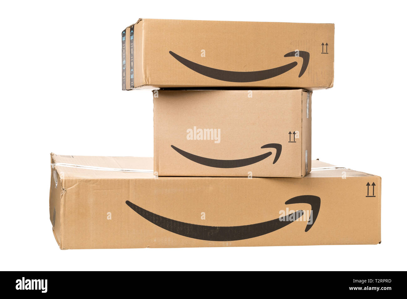 Caja de envío de amazon Imágenes recortadas de stock - Alamy