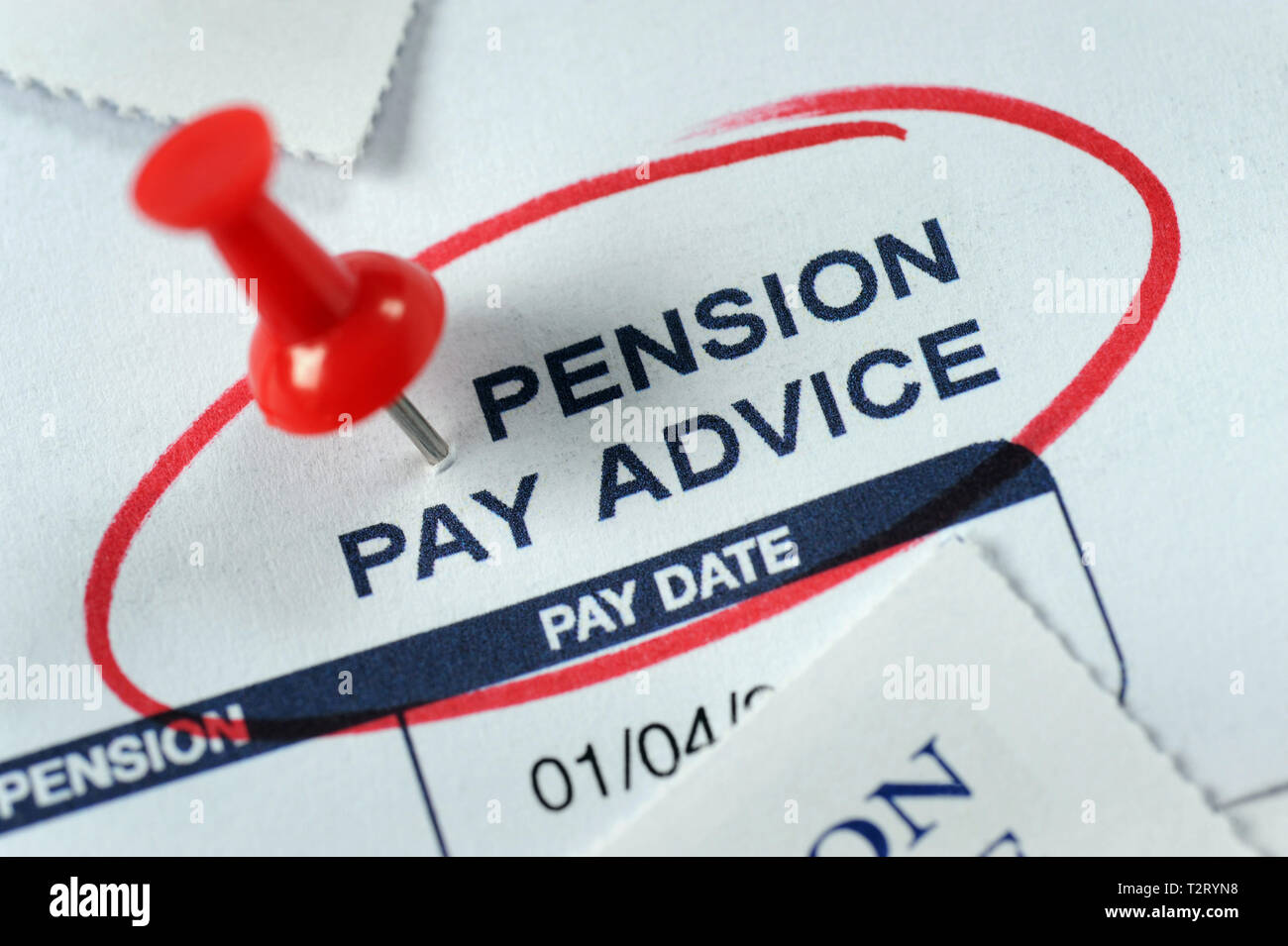 Asesoramiento de pagos de pensiones Pensiones RE POT Ahorro Jubilación JUBILADOS ETC UK Foto de stock