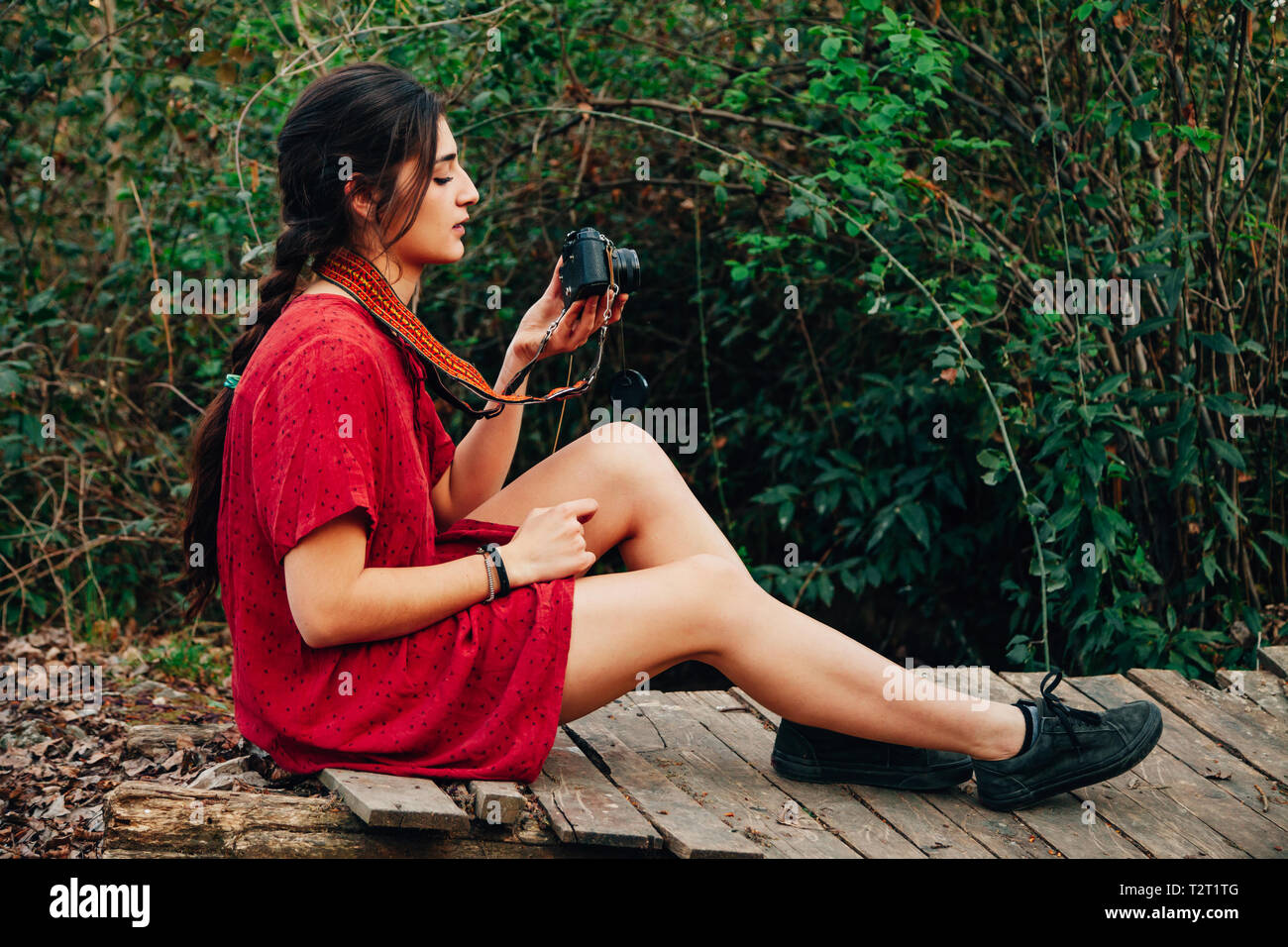 Mini Vestido Rojo Fotos e Imágenes de stock - Alamy