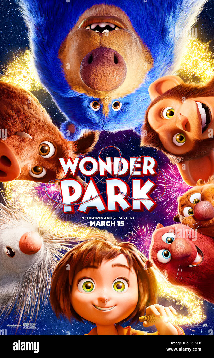 Wonder Park (2019), dirigida por Dylan Brown y protagonizada por Sofía Malí, Jennifer Garner y Ken Hudson Campbell. Equipo de animación película sobre un parque de diversiones que trae la imaginación de una joven a la vida. Foto de stock