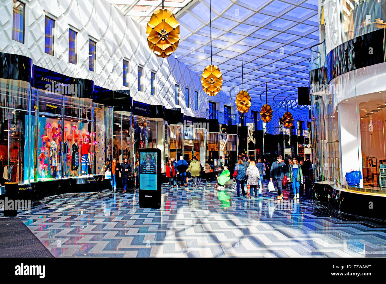 El centro comercial Victoria Gate, Leeds, Inglaterra Foto de stock