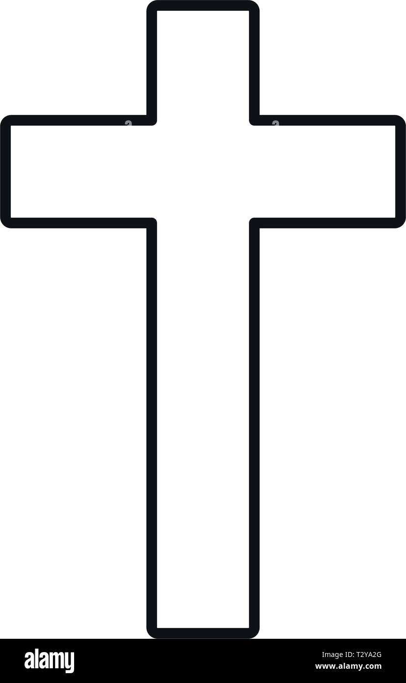 iconos cruzados cristianos en la ilustración de vector de fondo blanco cruz  símbolo de la crucifixión y la fe 6253911 Vector en Vecteezy