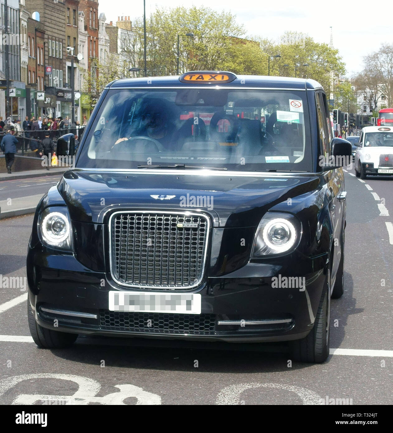TX eléctrico taxi por Londres Londres Vehículo Eléctrico Company (LEVC) Foto de stock