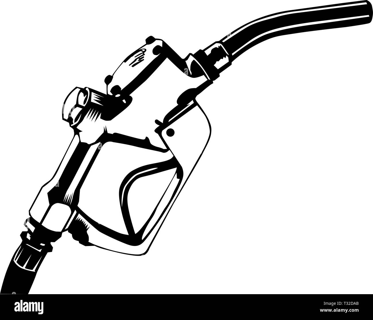 Surtidor de combustible ilustración vectorial Imagen Vector de stock