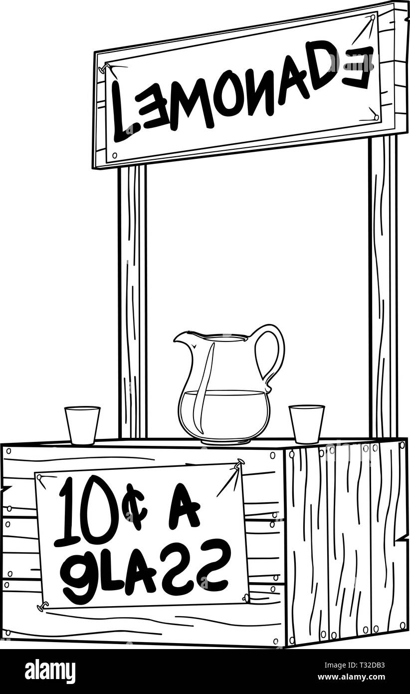 Lemonade Stand ilustración vectorial Imagen Vector de stock Alamy
